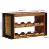 vidaXL Estante de Vino Marr&oacute;n 100 x 45 x 33 cm Madera reciclada maciza