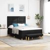 vidaXL Cama tipo Box Spring con colch&oacute;n Negro 140 x 190 cm tela
