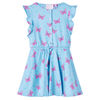 vidaXL Vestido infantil sin mangas con botones azul 116