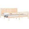 vidaXL Estructura de cama con cabecero madera maciza 200x200 cm