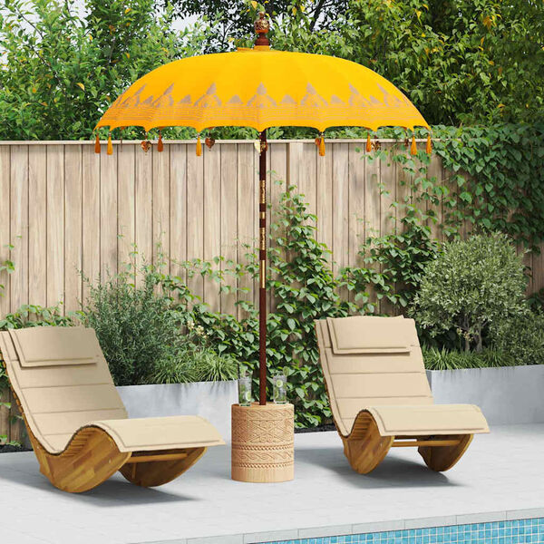 vidaXL Parasol Balin&eacute;s Amarillo 185 x 185 x 260 cm Algod&oacute;n
