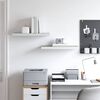vidaXL Estante flotante pared 2 uds MDF roble y blanco 60x23,5x3,8 cm