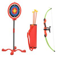 vidaXL Juego de tiro con arco de arco y flecha para niños con diana