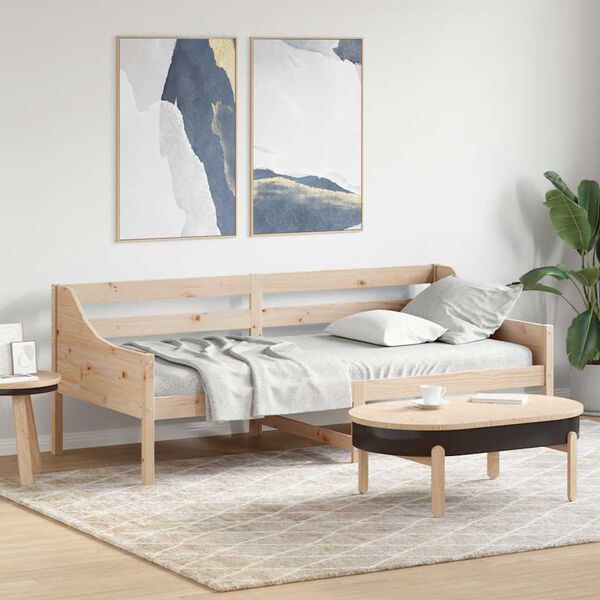 vidaXL Sof&aacute; cama sin colch&oacute;n madera maciza de pino 80x200 cm