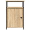 vidaXL Mesitas noche 2 uds madera contrachapada color roble 40x42x60cm