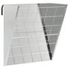 vidaXL Comedero para Heno Colgante Plateado 61 x 33 x 66 cm 5 kg