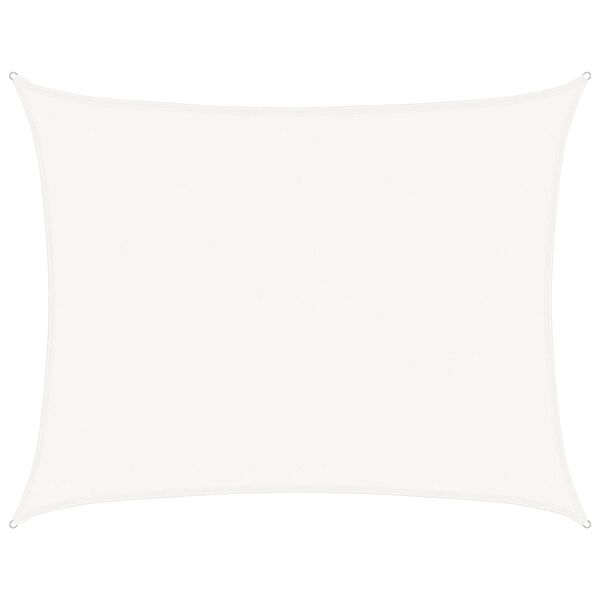 vidaXL Toldo de vela blanco HDPE 160 g/m&sup2; 6x8 m