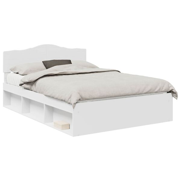 vidaXL Estructura de cama 140 x 190 cm Madera de pino macizo