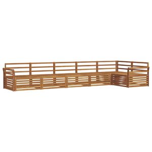 vidaXL Conjunto de sof&aacute;s de exterior 6 pcs Natural