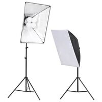 vidaXL Kit de iluminación de estudio fotográfico con softboxes