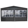 vidaXL Carpa de Fiesta Antracita y Blanco 800 x 400 x 266 cm