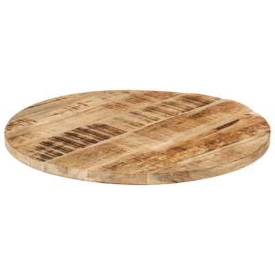 vidaXL Tablero de mesa madera maciza de mango 25-27 mm 60 cm