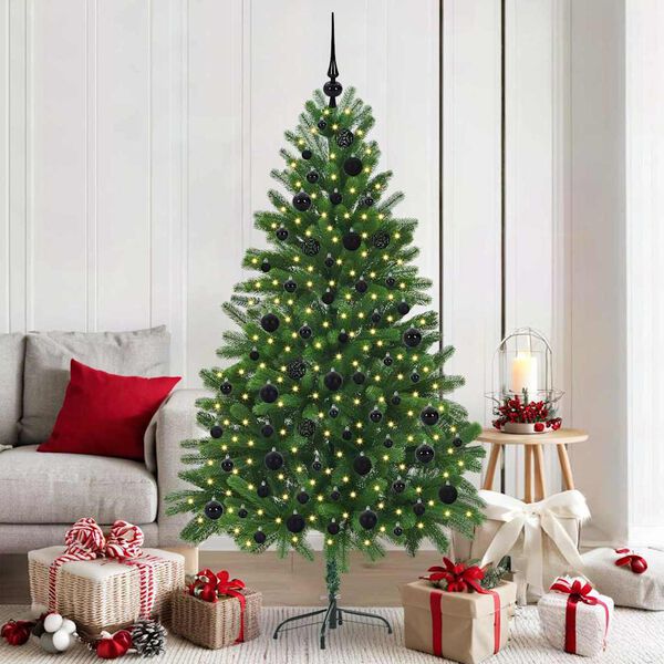 vidaXL &Aacute;rbol de Navidad con 300 LED con soporte Verde 180 cm PE