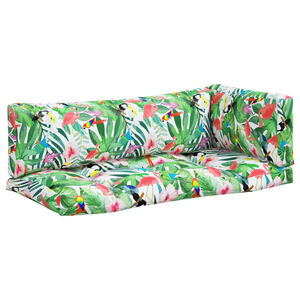 vidaXL Cojines para pal&eacute;s 3 piezas tela Oxford multicolor