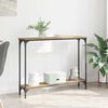 vidaXL Mesa Consola con estante Roble artesanal 100 x 22,5 x 75 cm