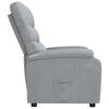 vidaXL Sill&oacute;n reclinable de tela gris claro
