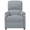 vidaXL Sillón reclinable de tela gris claro