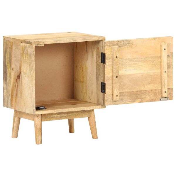 vidaXL Mesita de noche de madera maciza de mango 40x30x50 cm