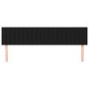 vidaXL Cabeceros tela negro 200x5x78/88 cm