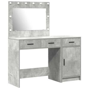 vidaXL Mesa de tocador 2 uds. Gris 40 x 41 x 75 cm