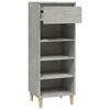 vidaXL Mueble zapatero madera contrachapada gris hormig&oacute;n 40x36x105 cm
