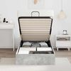 vidaXL Estructura de Cama Ottoman Gris Concreto 100 x 200 cm