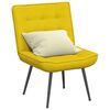 vidaXL Sill&oacute;n de relax terciopelo amarillo 64x74x84 cm