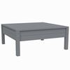 vidaXL Juego muebles de jardín 3 pzas cojines gris madera pino maciza