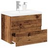 vidaXL Mueble con lavabo integrado madera envejecida