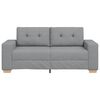 vidaXL Sof&aacute; Loveseat gris claro 140 cm de tela