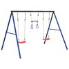 vidaXL Juego de columpios de exterior con columpios y trapecio