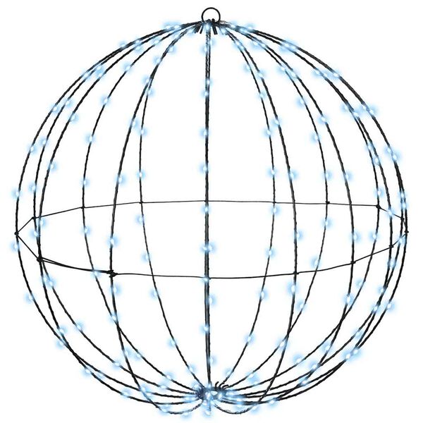 vidaXL Bola con 384 LED 2 pcs fr&iacute;o 59,5 x 59,5 x 63 cm Metal