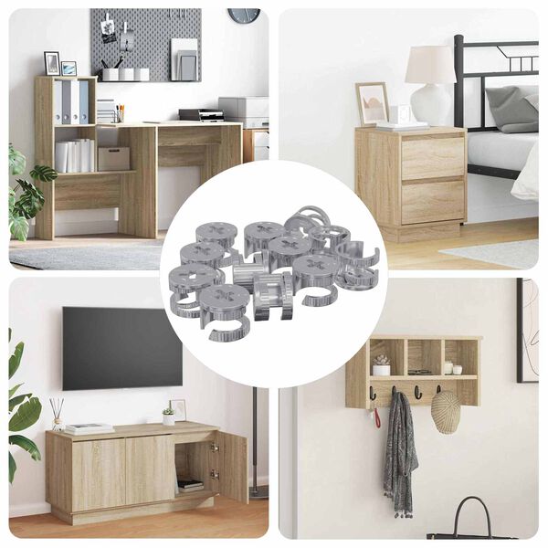 vidaXL Tuercas de bloqueo de perno 4000 pcs Plateado Metal