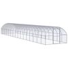vidaXL Gallinero de exterior de acero galvanizado 3x16x2 m