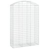 vidaXL Cesta gaviones forma arco hierro galvanizado 150x50x220/240 cm