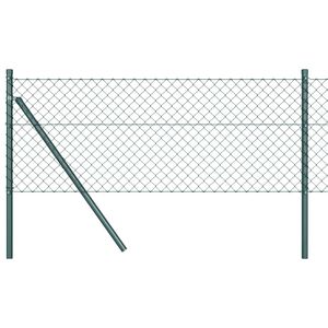vidaXL Fijaci&oacute;n de suelo para cercas de malla 10 x 0,4 m Verde Malla
