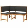 vidaXL Silla de Jard&iacute;n Marr&oacute;n 140 x 100 x 91cm Madera maciza de Acacia