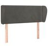 vidaXL Cabecero de terciopelo gris oscuro 93x23x78/88 cm