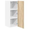 vidaXL Mueble colgante con puerta Roble Sonoma y 30 x 31 x 80 cm