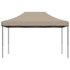 vidaXL Tienda de fiesta plegable Pop-Up taupe 440x292x315 cm