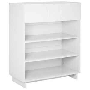 vidaXL Armario Zapatero 73 x 38 x 87,5 cm Madera de ingenier&iacute;a Blanco