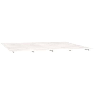 vidaXL Estructura de cama madera maciza de pino blanco 180x200 cm