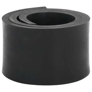 vidaXL Borde de goma para quitanieves negro 120x8x1 cm