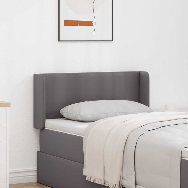 vidaXL Oreja de cabecero 2 pcs Gris 40 x 16 x 5 cm