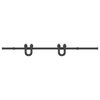 vidaXL Kit de herrajes para puertas correderas acero negro 200 cm