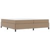 vidaXL Estructura de cama con colch&oacute;n Capuchino 200 x 200 cm tela