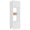 vidaXL Mueble para microondas Lyon blanco 60x57x207 cm