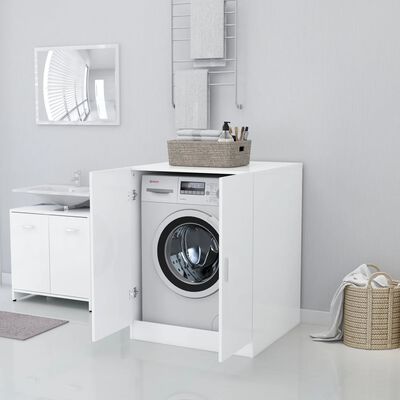 vidaXL Mueble de lavadora blanco