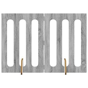 vidaXL Valla plegable para mascotas 2 uds. Sonoma gris