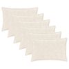 vidaXL Funda de almohada 6 uds. HOUTEN Blanco 50 x 75 cm